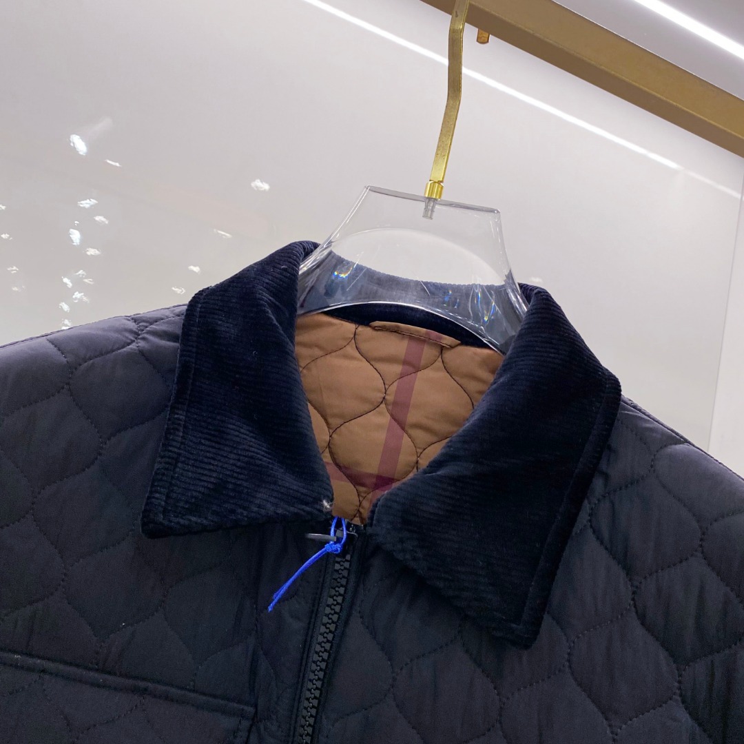 Burberry Male Jacket Cotton Black Plaid