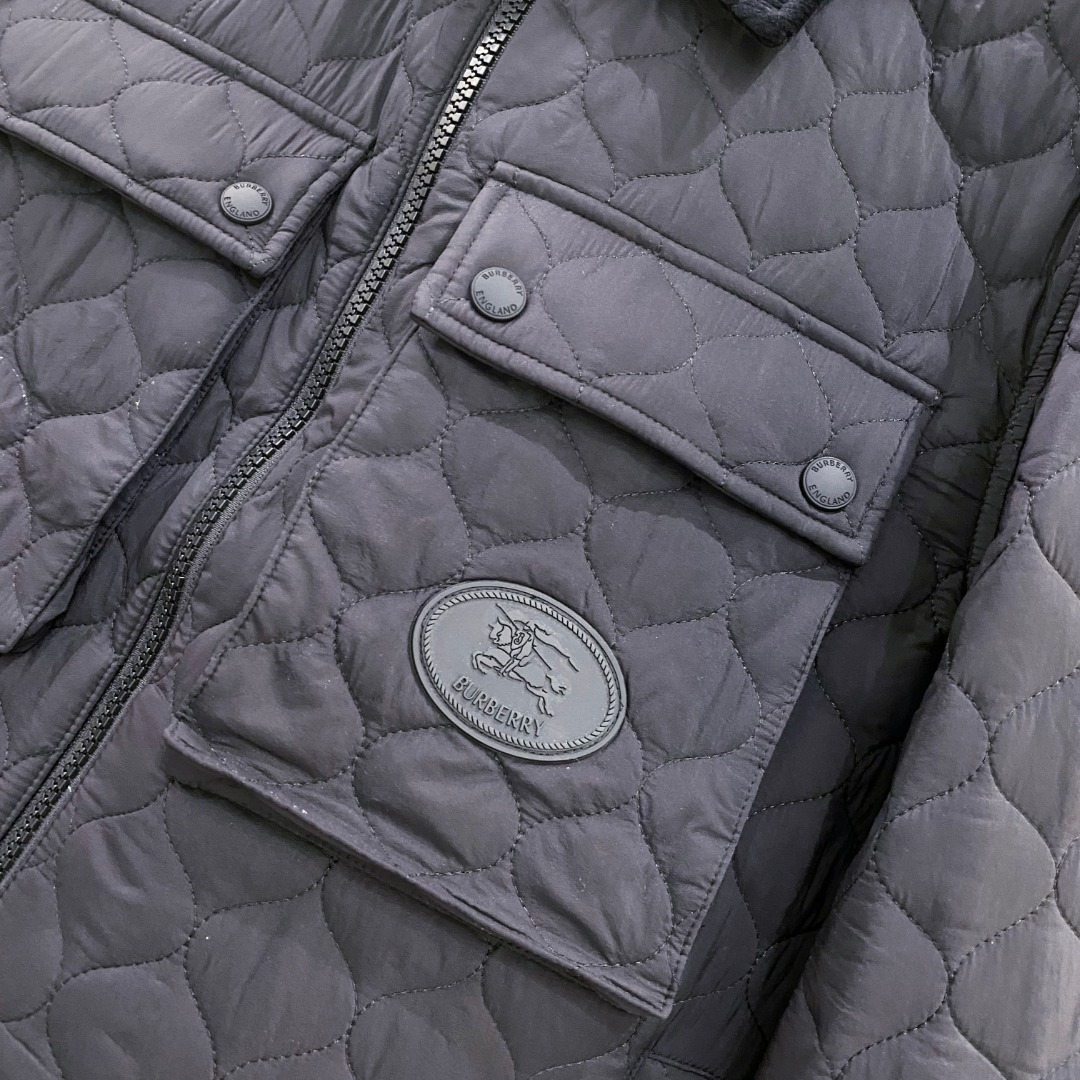 Burberry Male Jacket Cotton Black Plaid