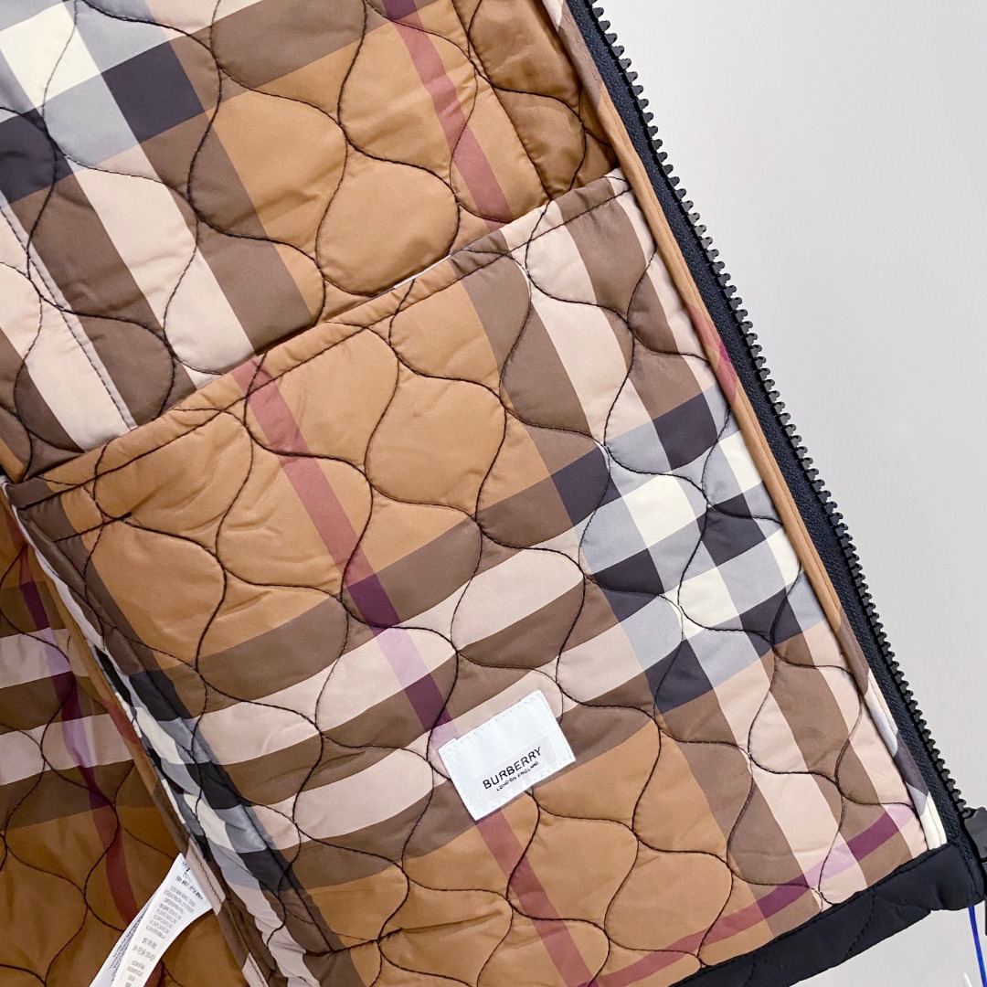 Burberry Male Jacket Cotton Black Plaid