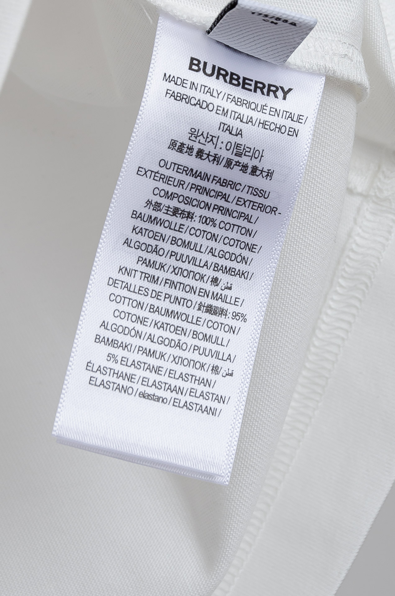 Burberry Male Basic Clothing Cotton Printed S-xl