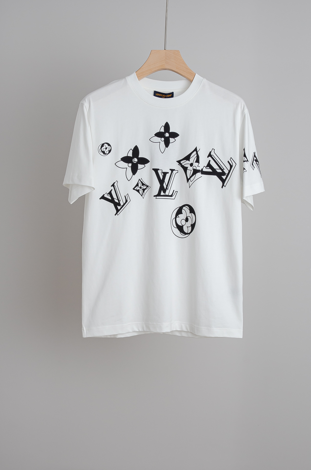 Louis Vuitton Male Basic Clothing Cotton Printed S-l-xl