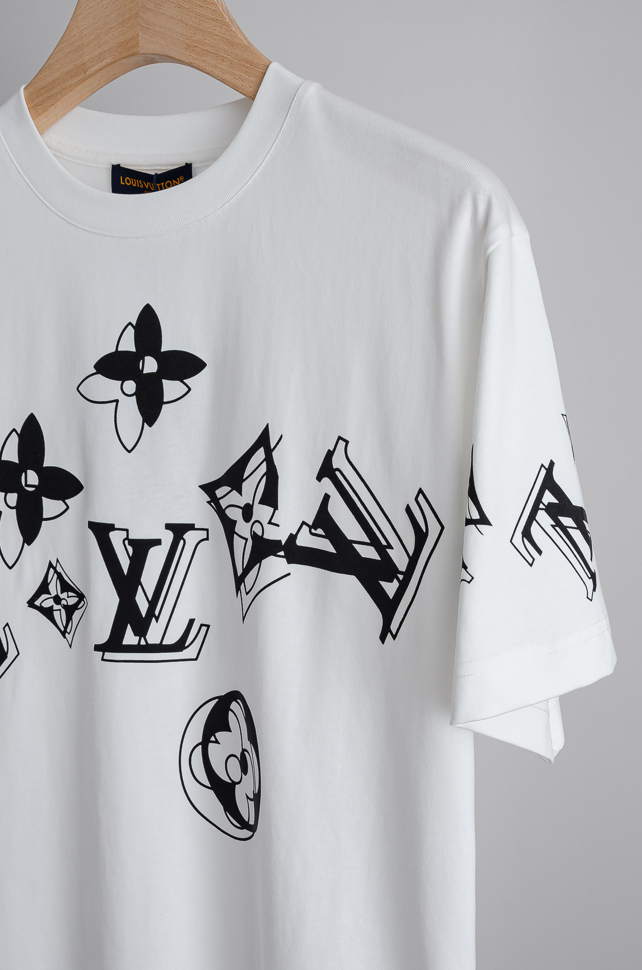 Louis Vuitton Male Basic Clothing Cotton Printed S-l-xl