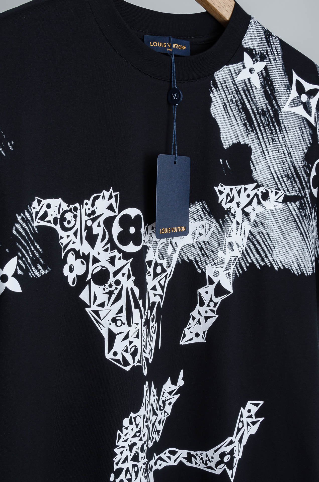 Louis Vuitton Male Basic Clothing Cotton Printed S-l-xl