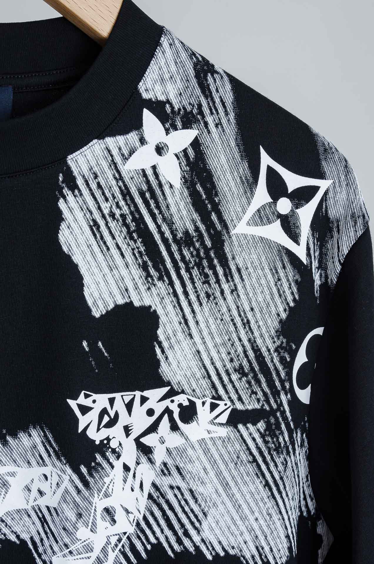 Louis Vuitton Male Basic Clothing Cotton Printed S-l-xl