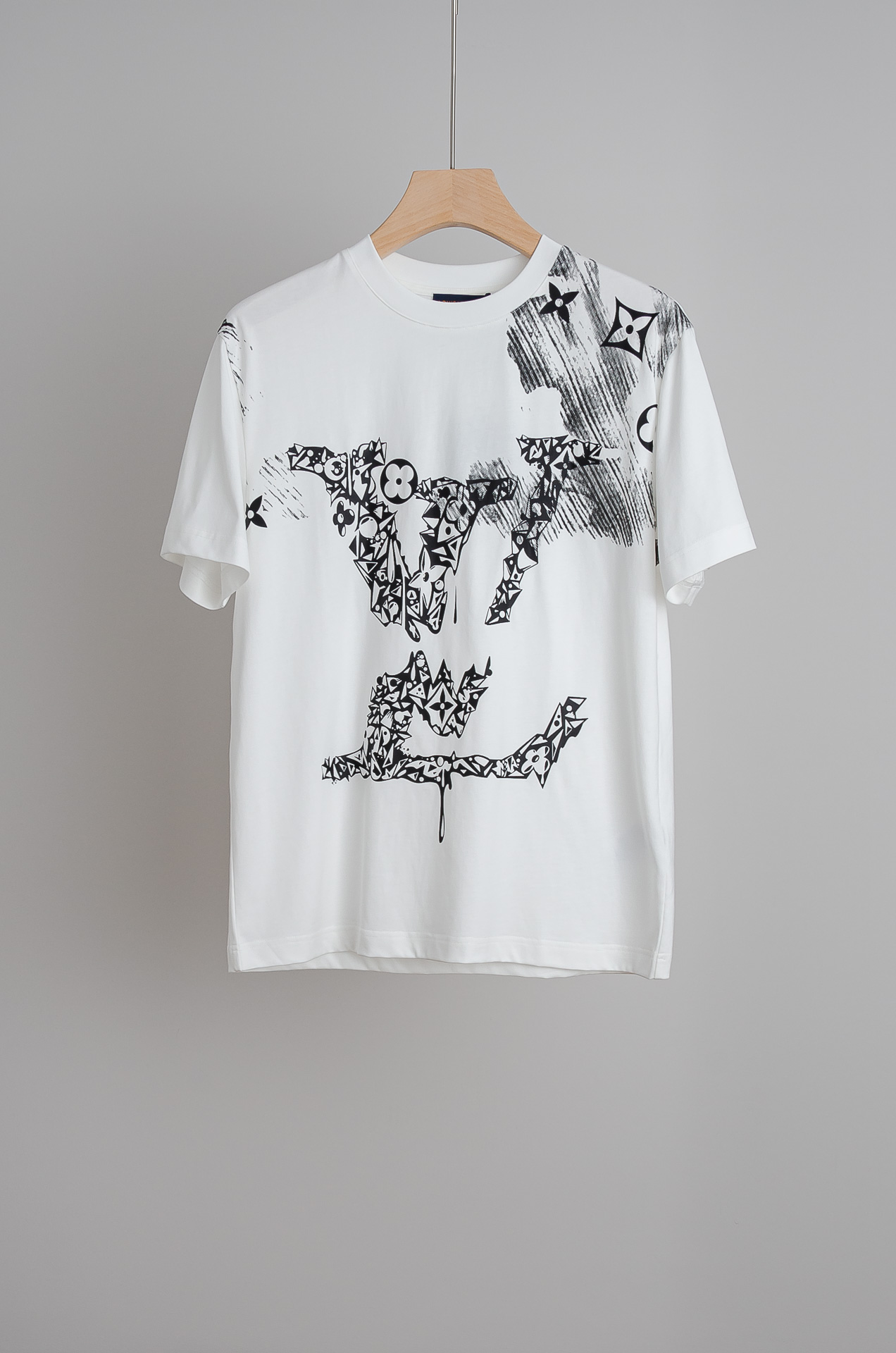 Louis Vuitton Male Basic Clothing Cotton Printed S-l-xl