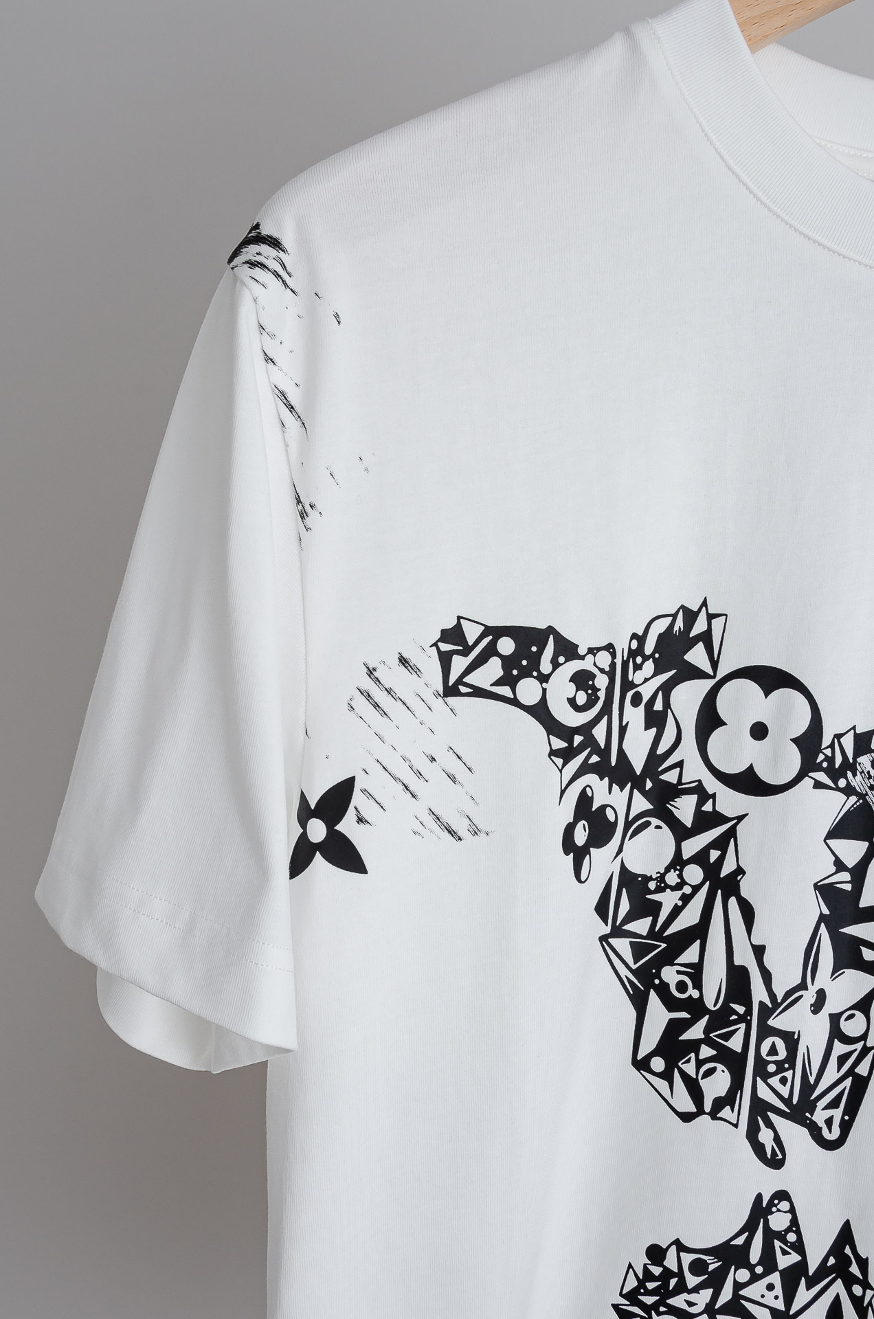 Louis Vuitton Male Basic Clothing Cotton Printed S-l-xl