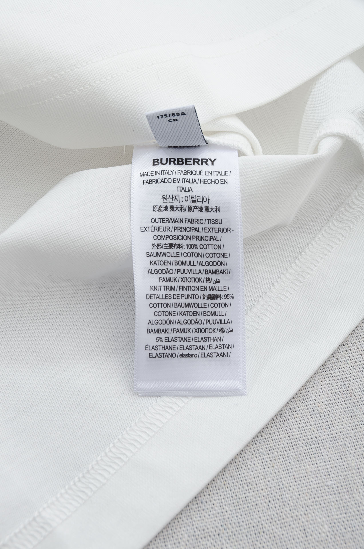 Burberry Male Basic Clothing Cotton Slim Fit S-xl