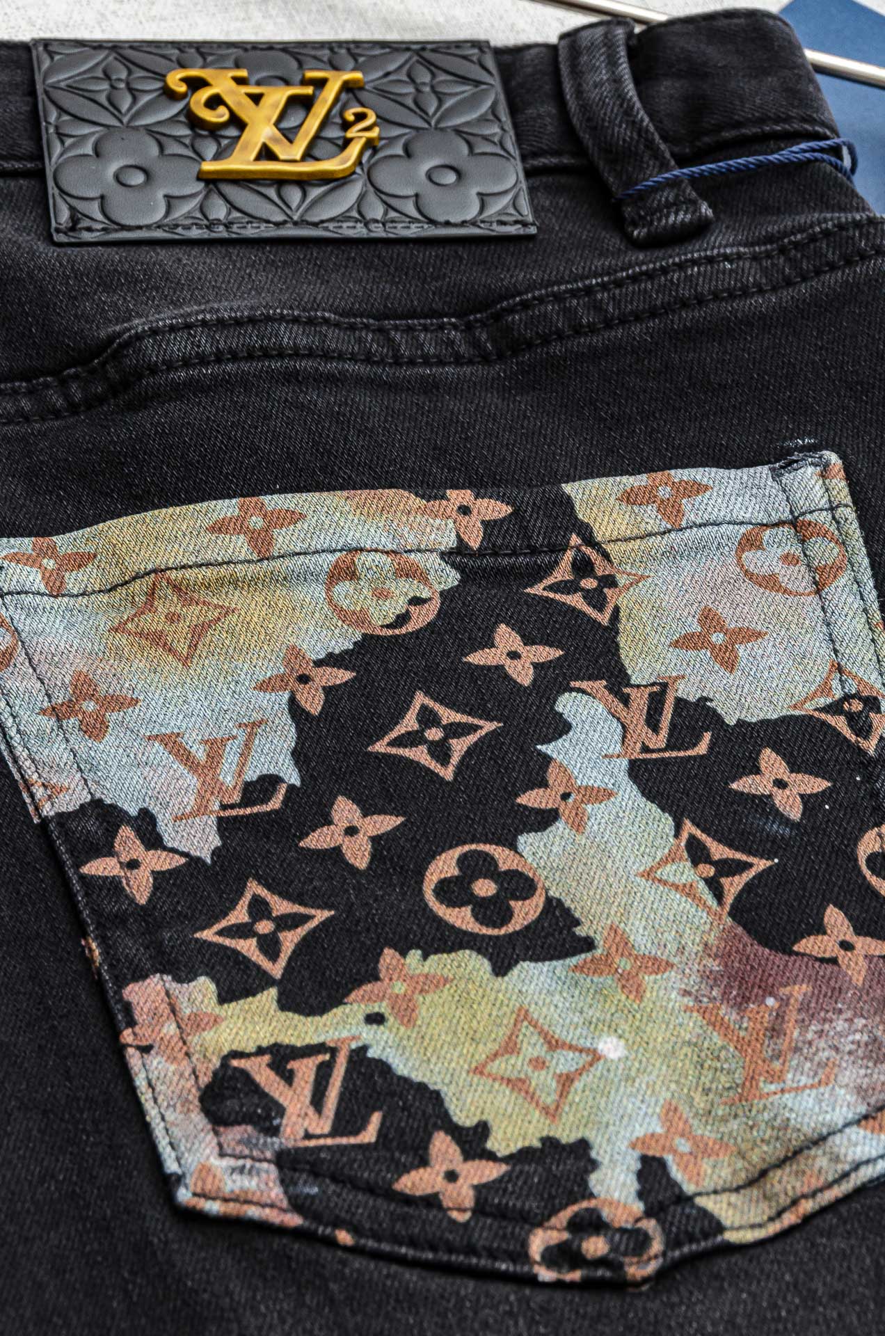 Louis Vuitton Male Jeans Cotton Slim Fit L