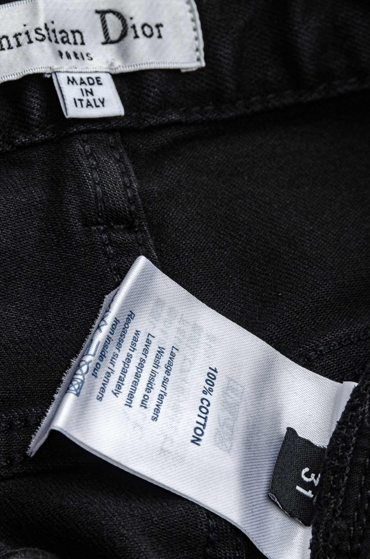 Dior Male Jeans Cotton Slim Fit L