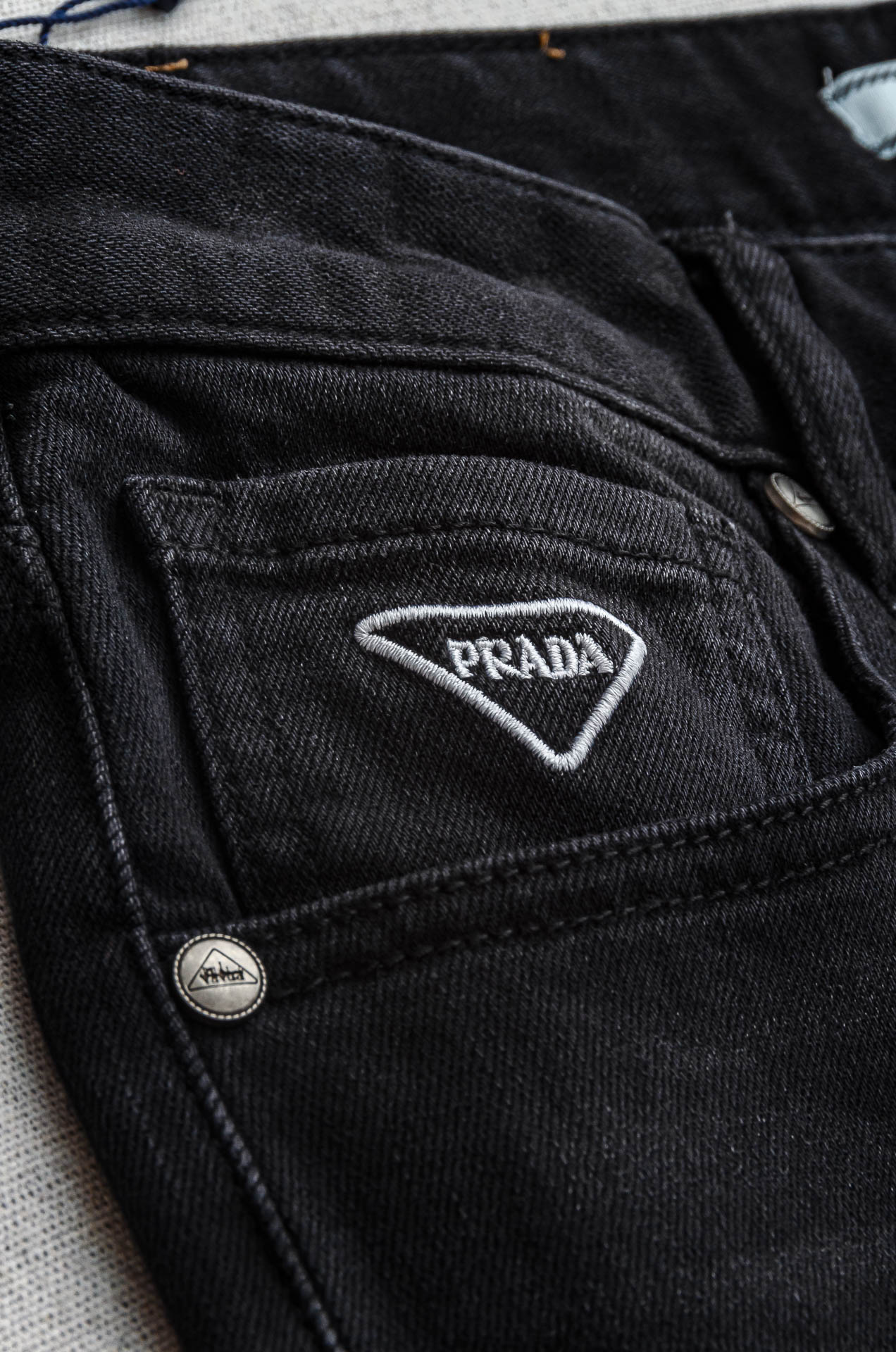 Prada Male Jeans Cotton Slim Fit L