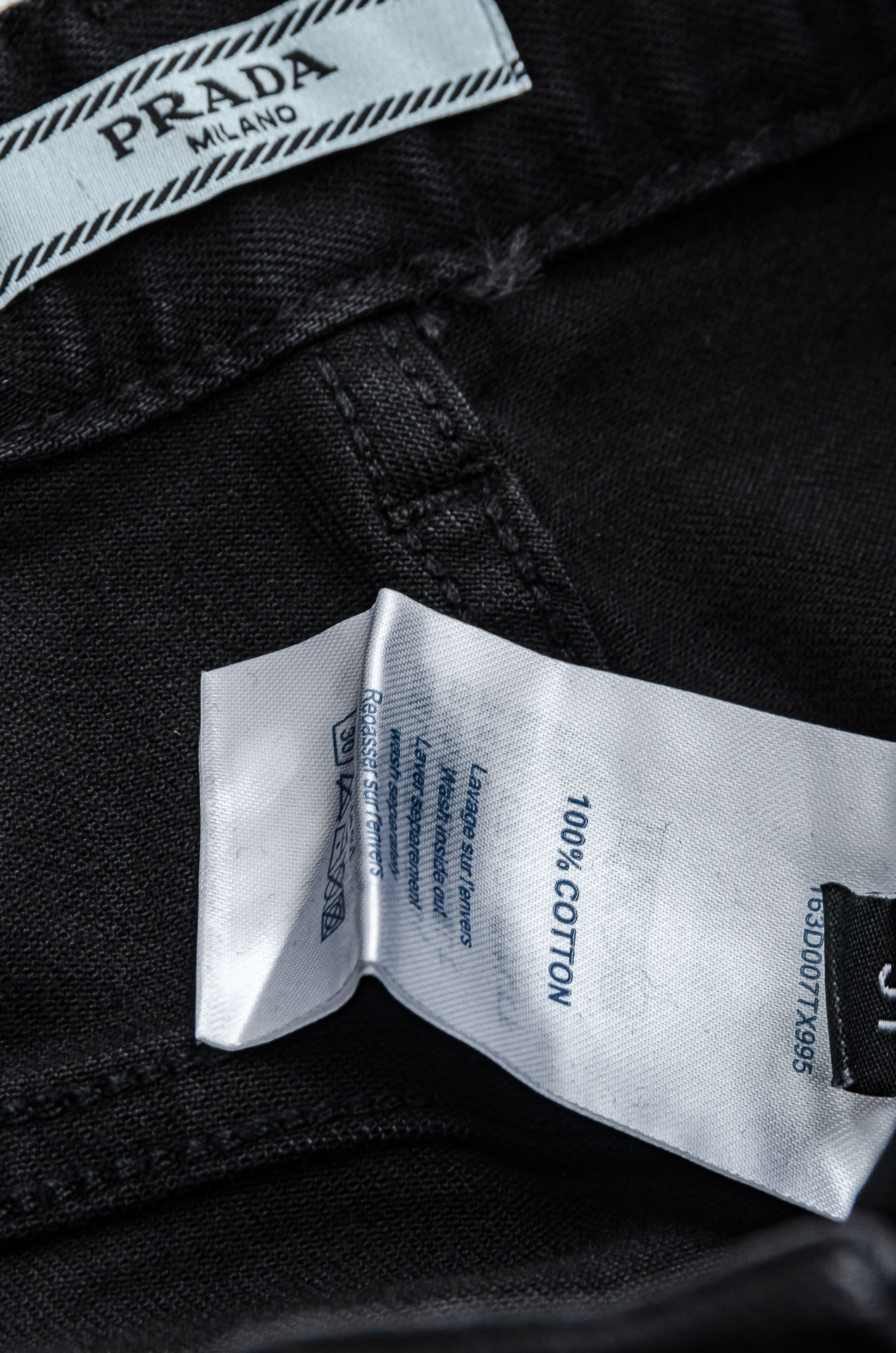 Prada Male Jeans Cotton Slim Fit L