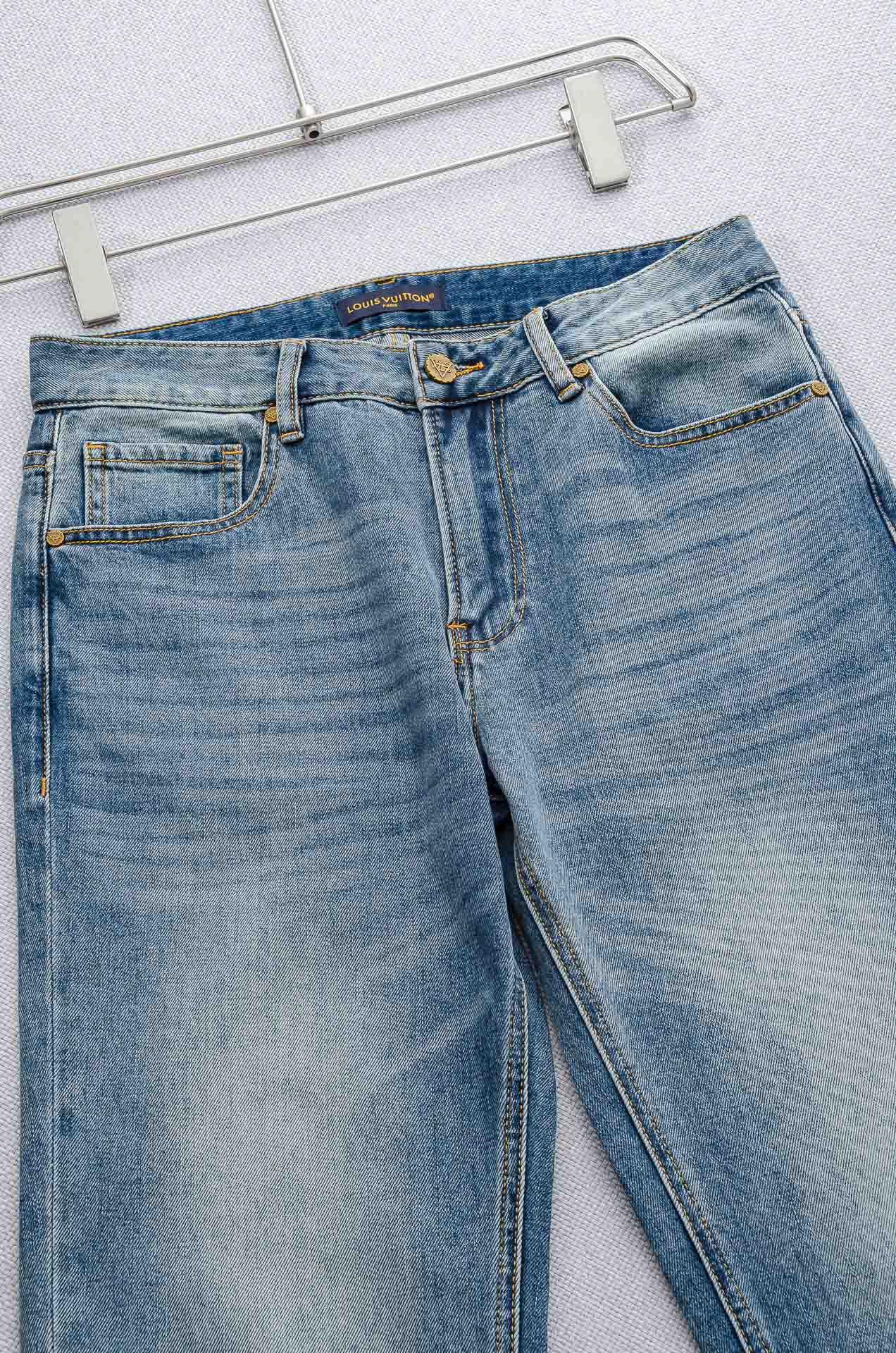 Louis Vuitton Male Jeans Cotton Slim Fit S-l
