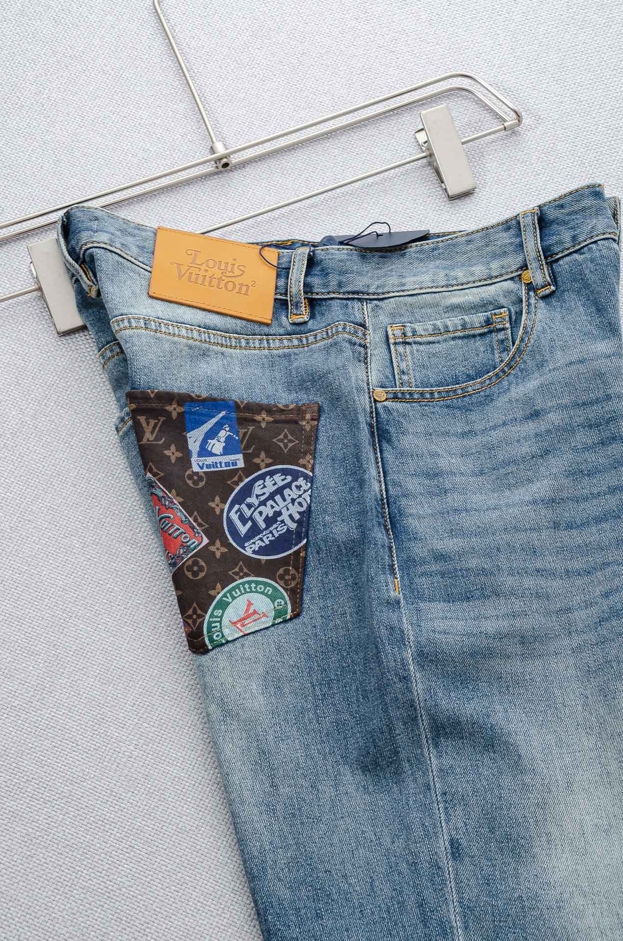 Louis Vuitton Male Jeans Cotton Slim Fit S-l