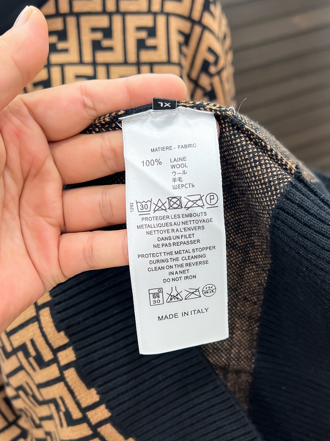 Fendi Male Basic Clothing Wool Black M-l-xl