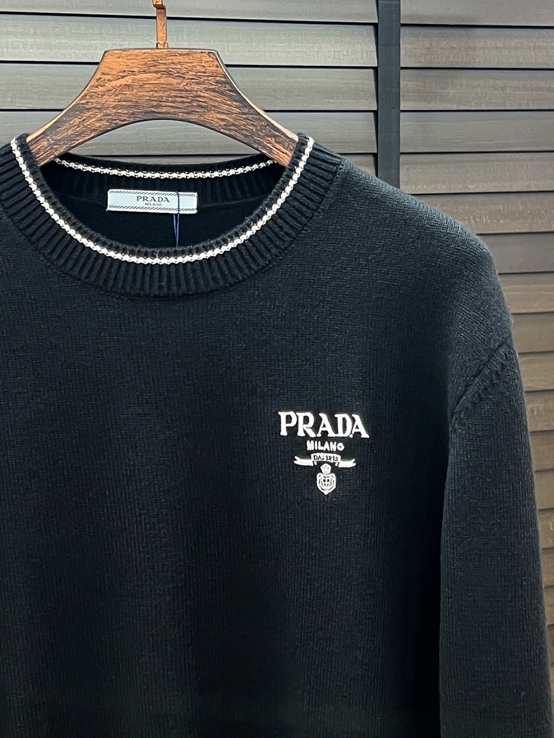 Prada Male Basic Clothing Wool Black M-l-xl