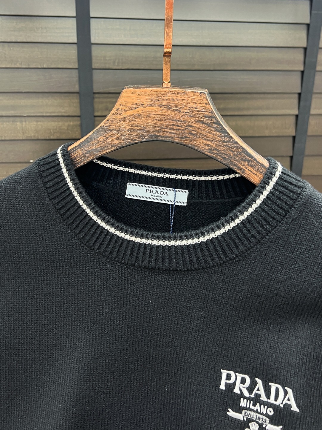 Prada Male Basic Clothing Wool Black M-l-xl