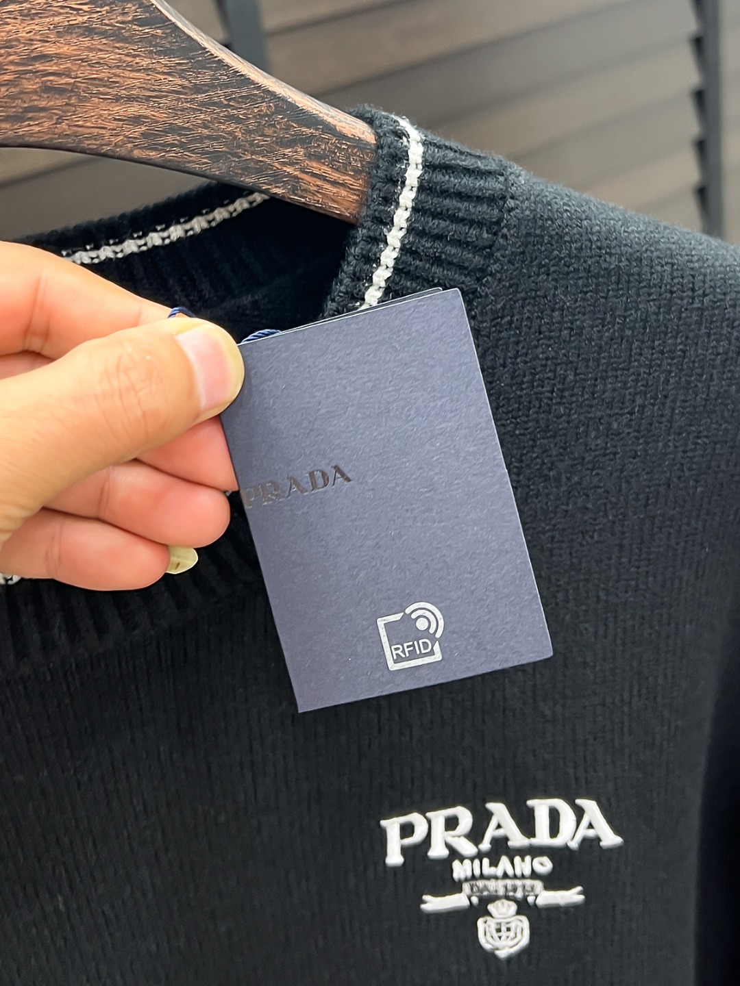 Prada Male Basic Clothing Wool Black M-l-xl