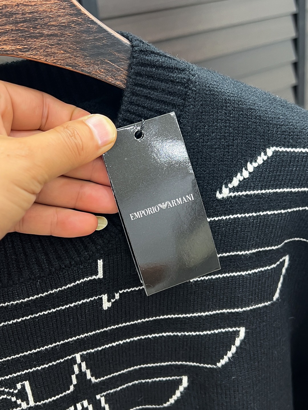 Armani Male Basic Clothing Wool Black M-l-xl