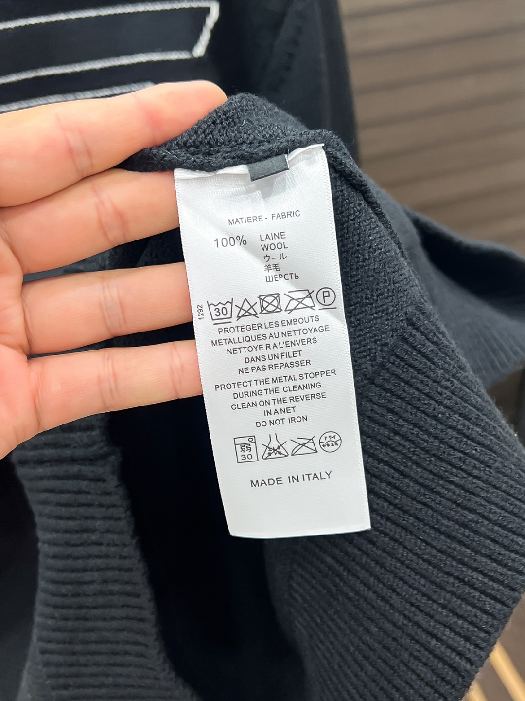 Armani Male Basic Clothing Wool Black M-l-xl