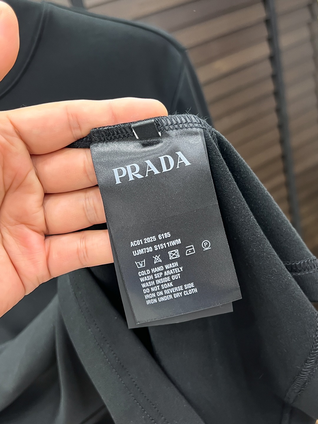 Prada Hoodie Cotton Black Fleece Lined S-m-l-xl