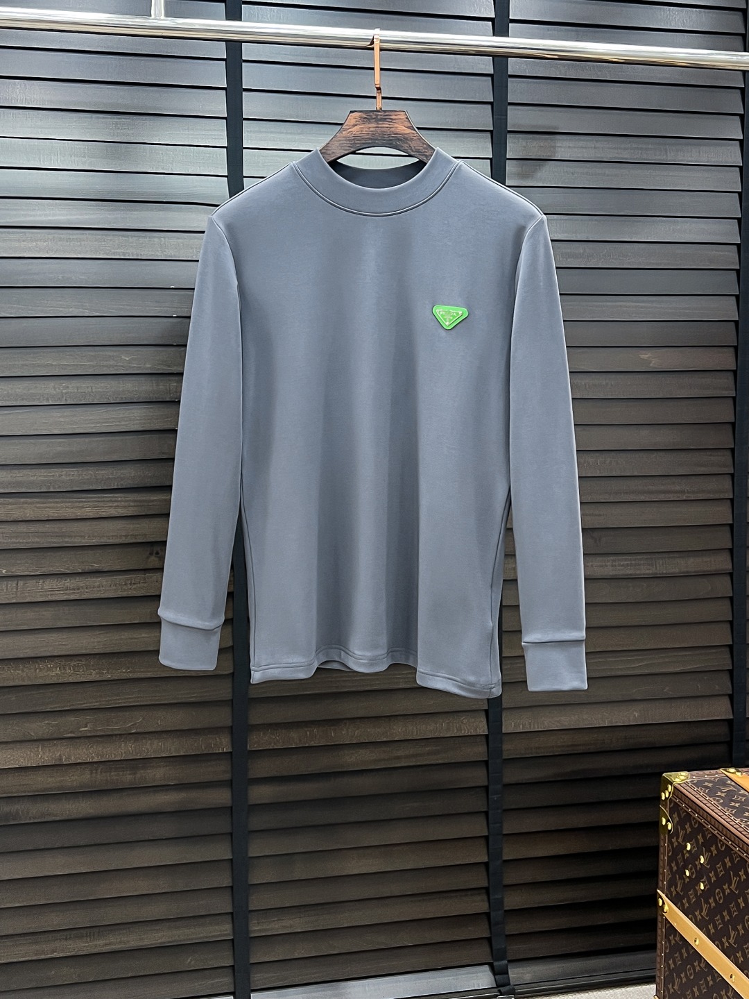 Prada Hoodie Cotton Black Fleece Lined S-m-l-xl