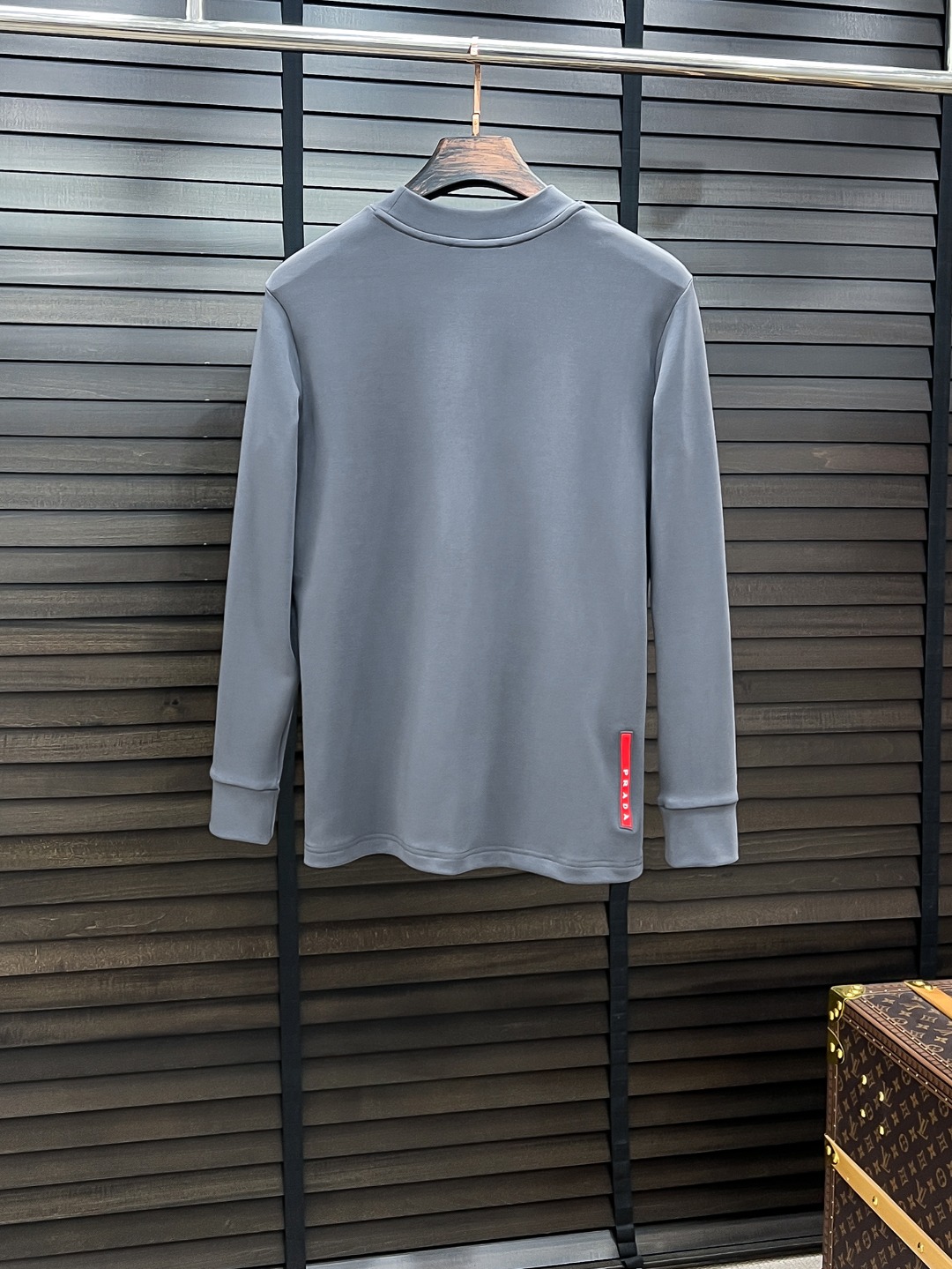 Prada Hoodie Cotton Black Fleece Lined S-m-l-xl