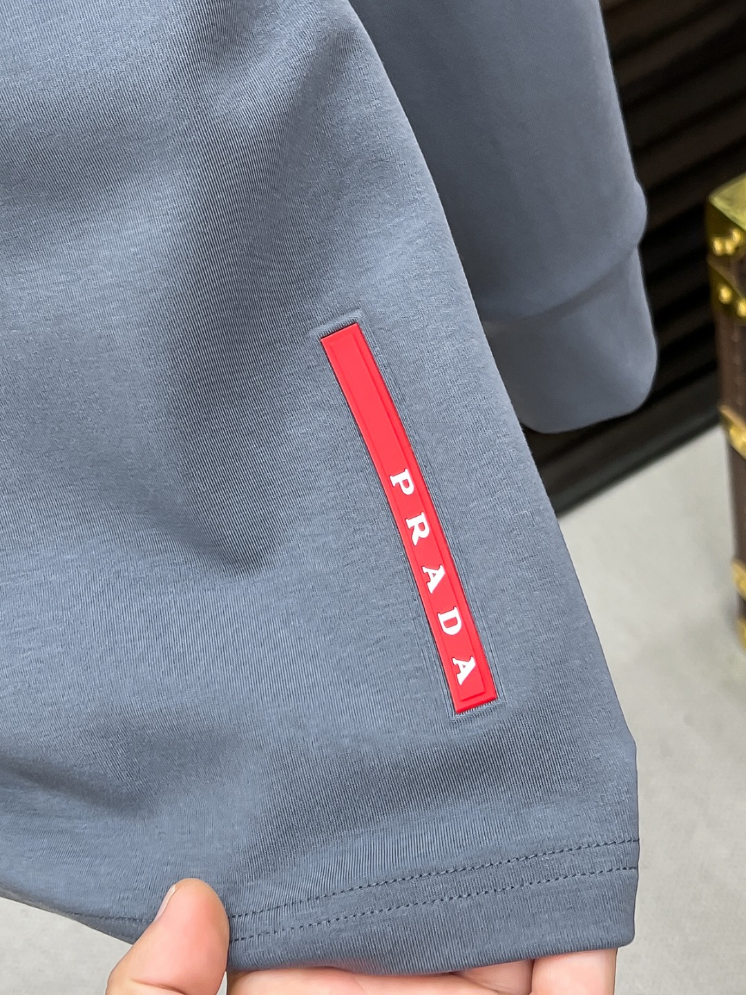 Prada Hoodie Cotton Black Fleece Lined S-m-l-xl