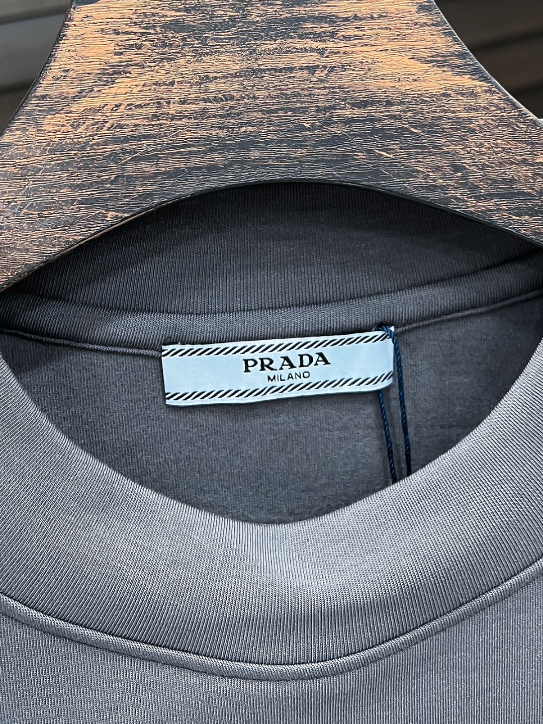 Prada Hoodie Cotton Black Fleece Lined S-m-l-xl