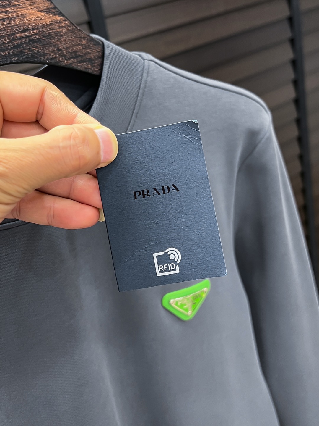 Prada Hoodie Cotton Black Fleece Lined S-m-l-xl