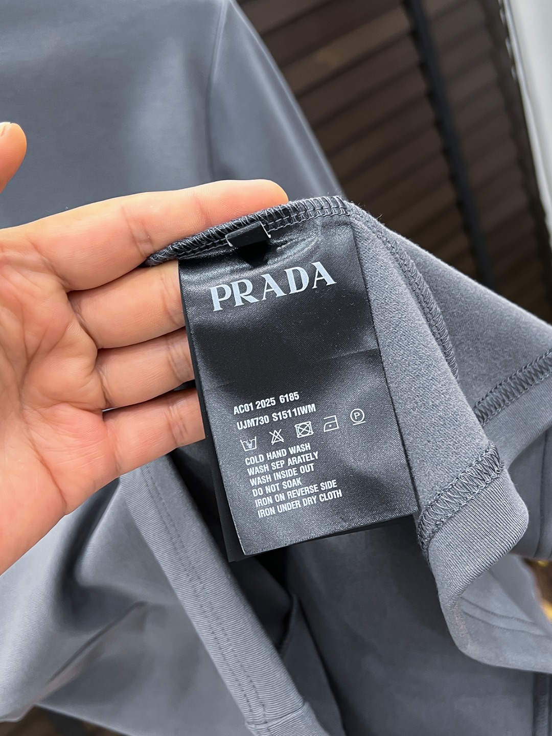 Prada Hoodie Cotton Black Fleece Lined S-m-l-xl