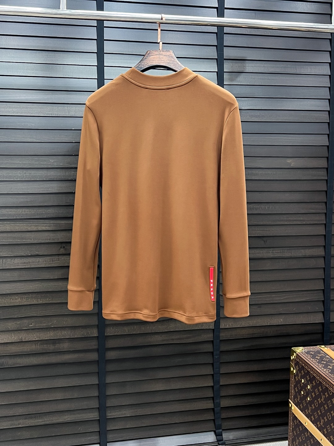 Prada Hoodie Cotton Black Fleece Lined S-m-l-xl