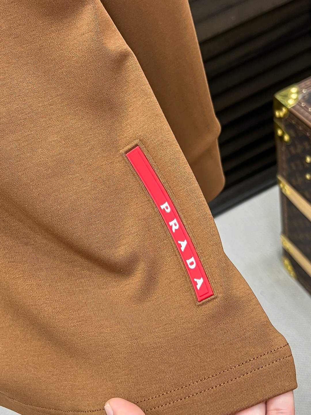 Prada Hoodie Cotton Black Fleece Lined S-m-l-xl