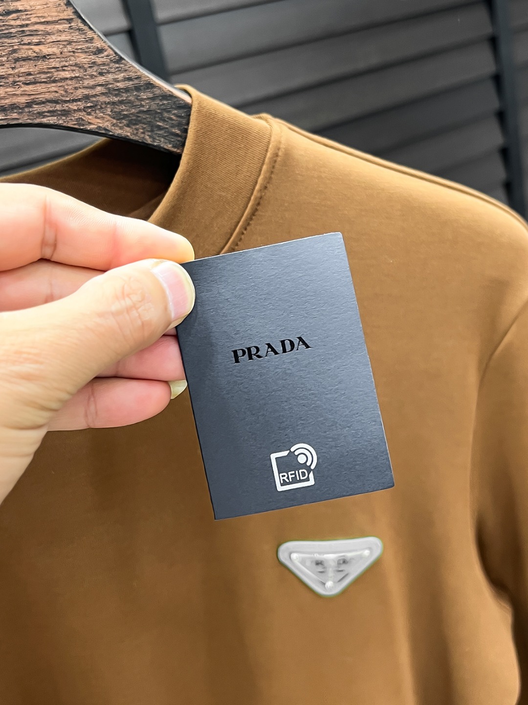 Prada Hoodie Cotton Black Fleece Lined S-m-l-xl