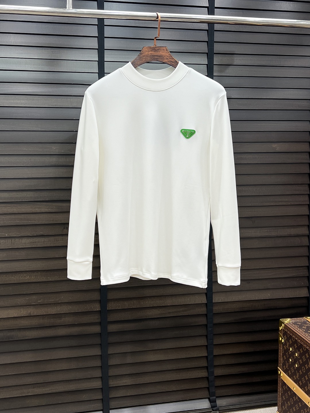 Prada Hoodie Cotton Black Fleece Lined S-m-l-xl