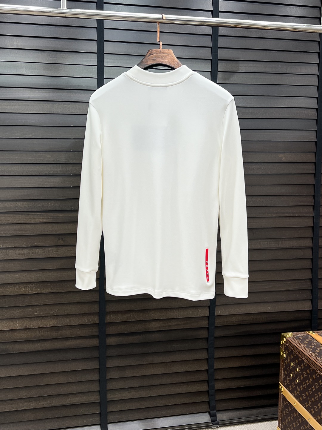 Prada Hoodie Cotton Black Fleece Lined S-m-l-xl