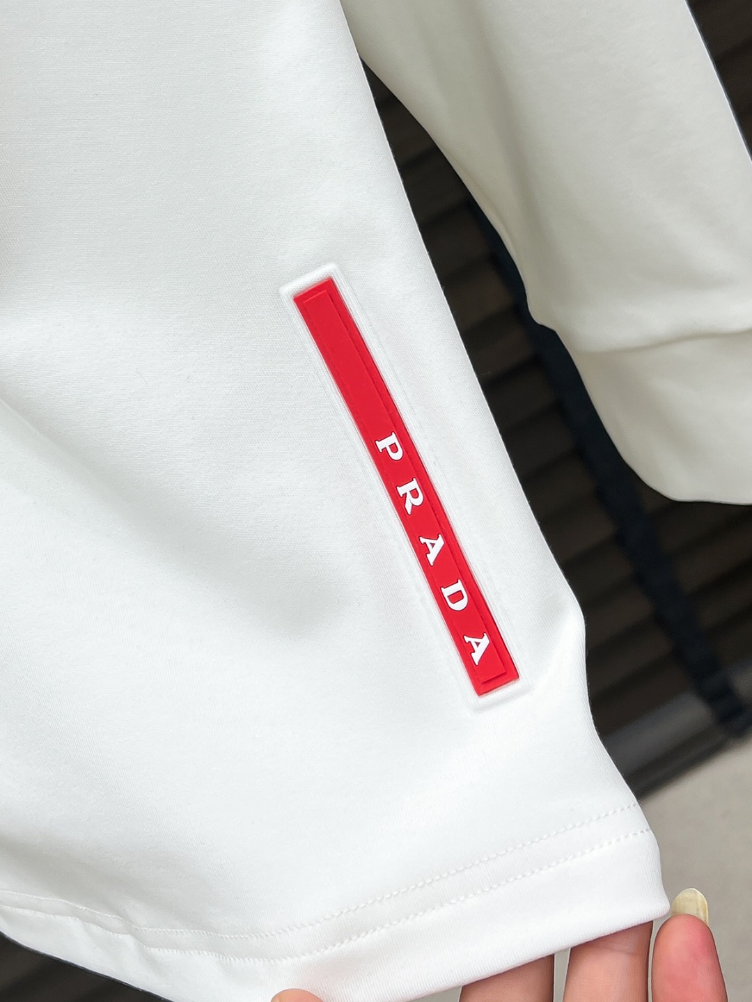 Prada Hoodie Cotton Black Fleece Lined S-m-l-xl