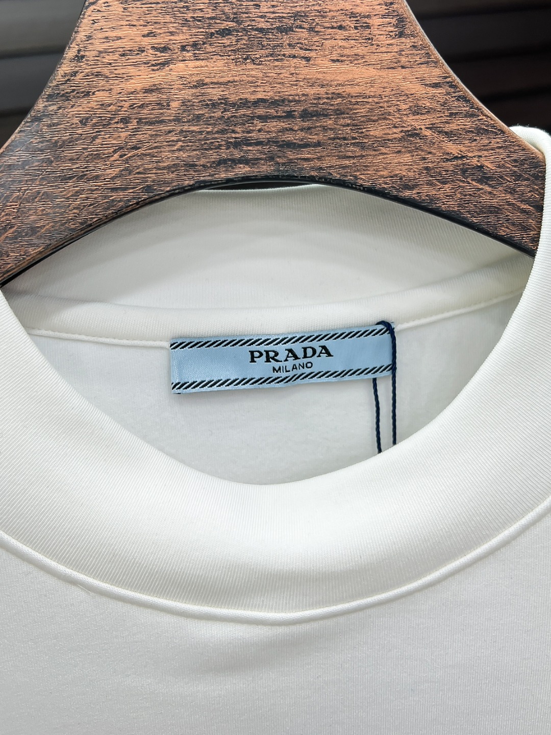 Prada Hoodie Cotton Black Fleece Lined S-m-l-xl