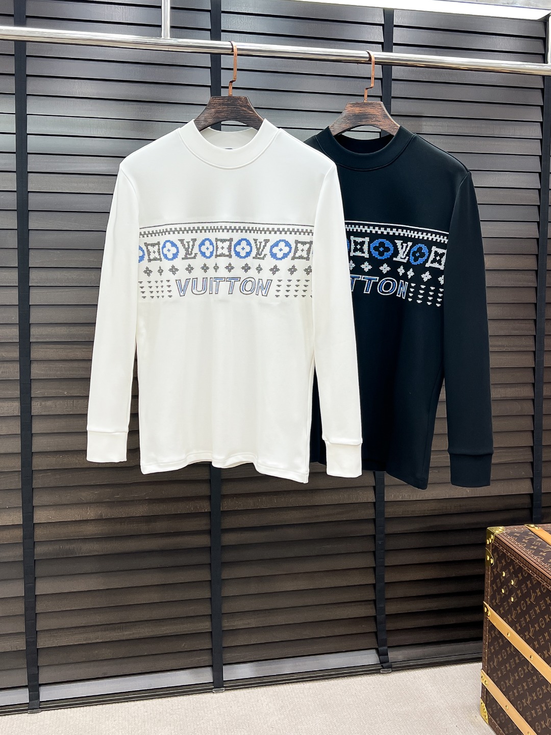 Louis Vuitton Hoodie Cotton Black Fleece Lined S-m-l-xl