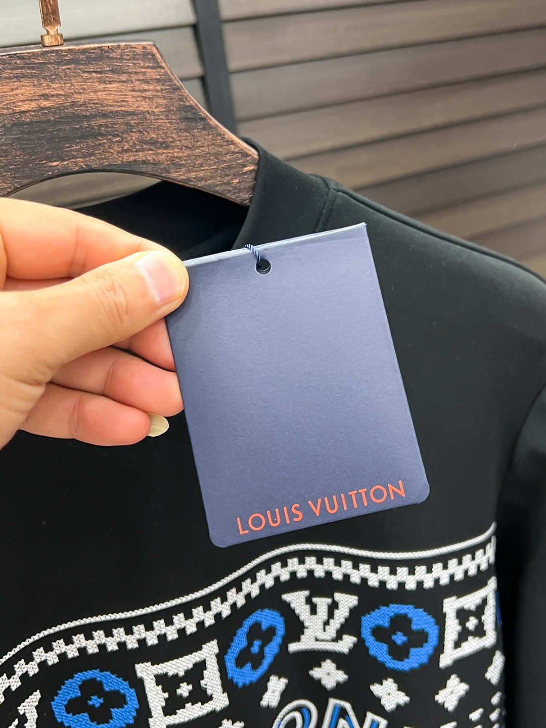 Louis Vuitton Hoodie Cotton Black Fleece Lined S-m-l-xl