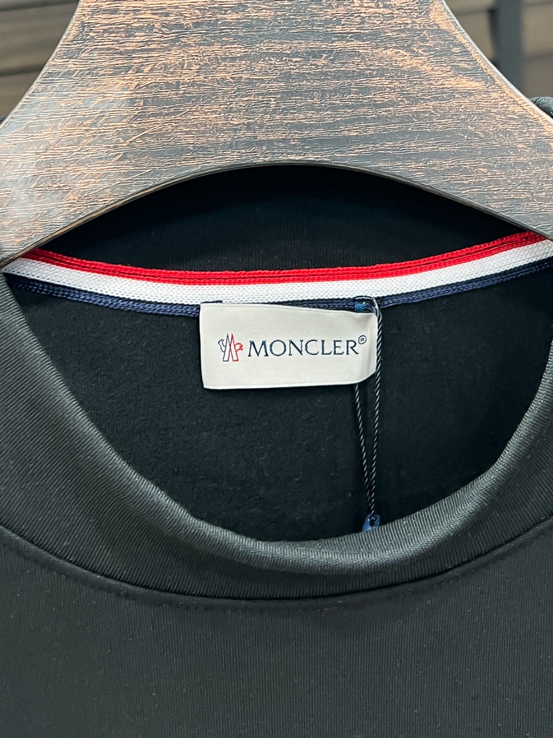 Moncler Hoodie Cotton Black Fleece Lined S-m-l-xl