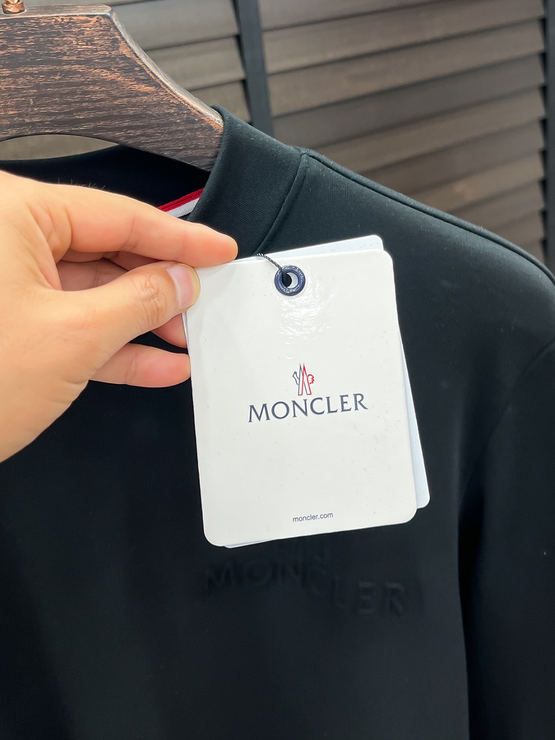 Moncler Hoodie Cotton Black Fleece Lined S-m-l-xl