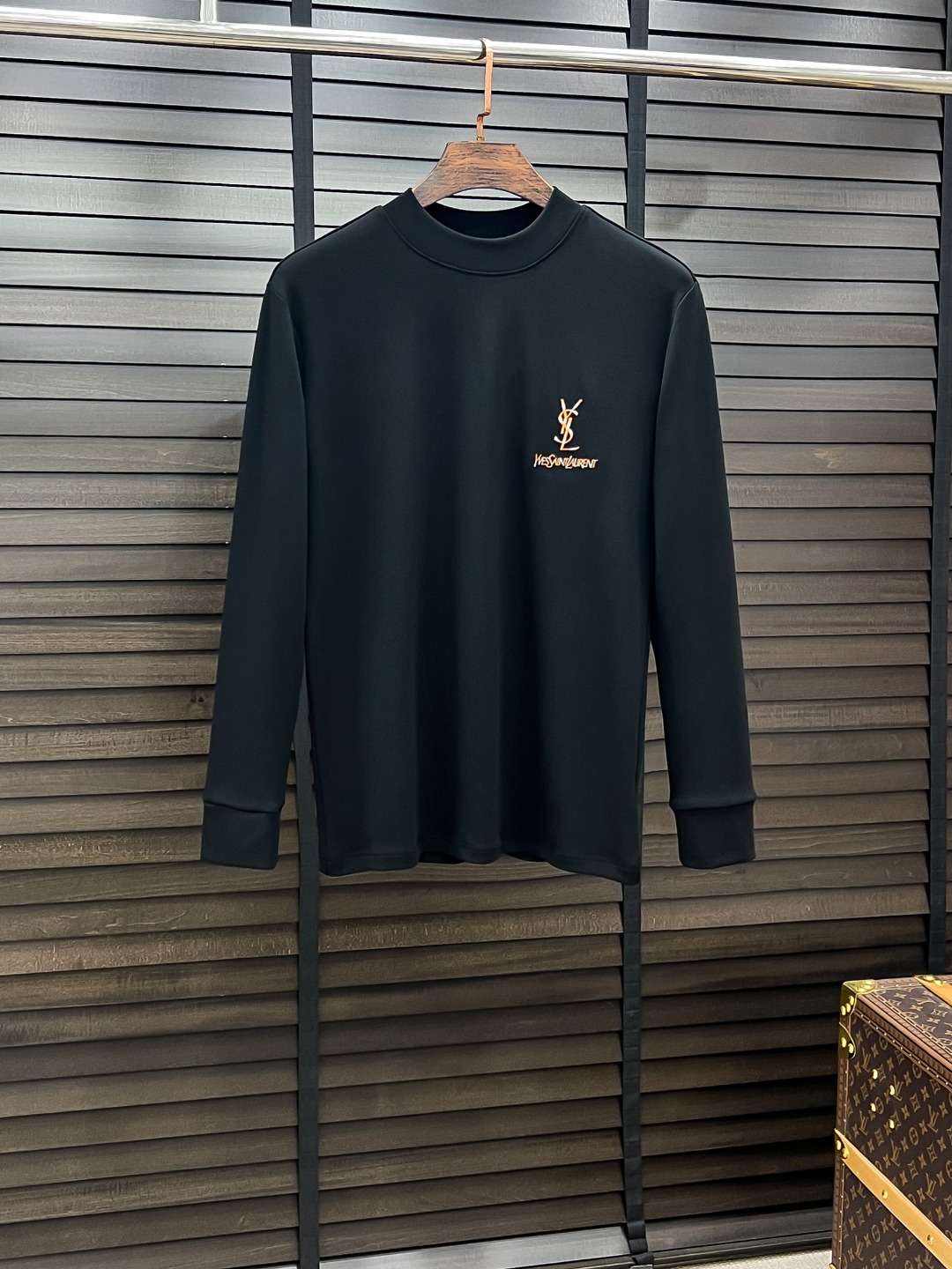 Saint Laurent Hoodie Cotton Black Fleece Lined S-m-l-xl