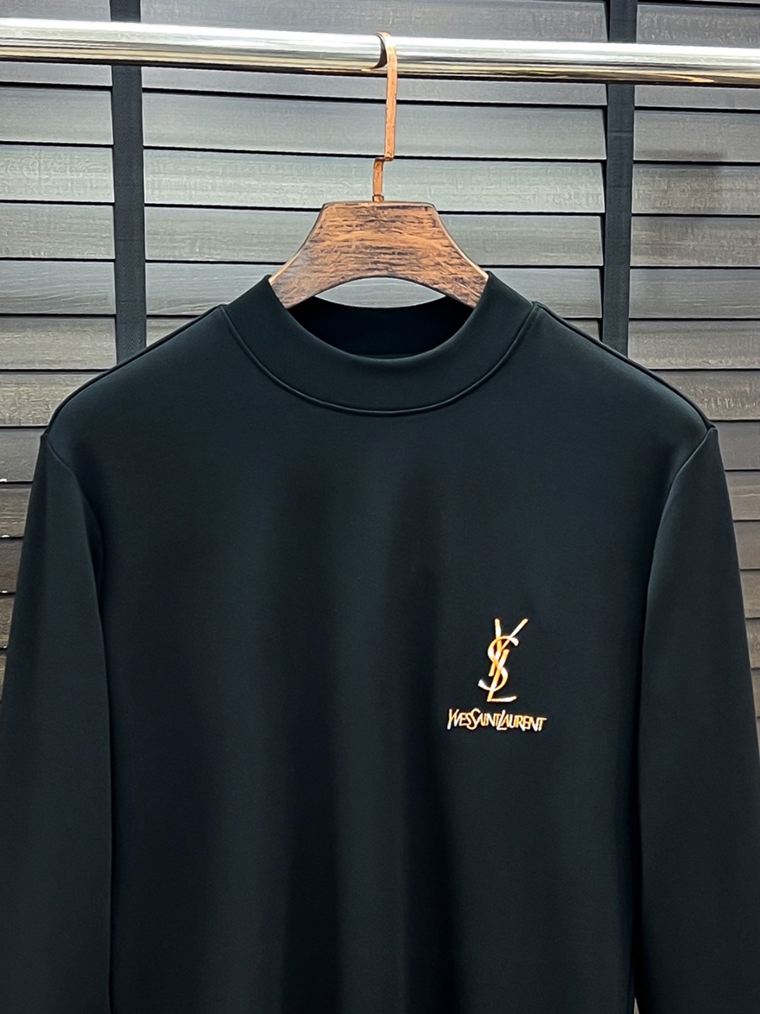 Saint Laurent Hoodie Cotton Black Fleece Lined S-m-l-xl