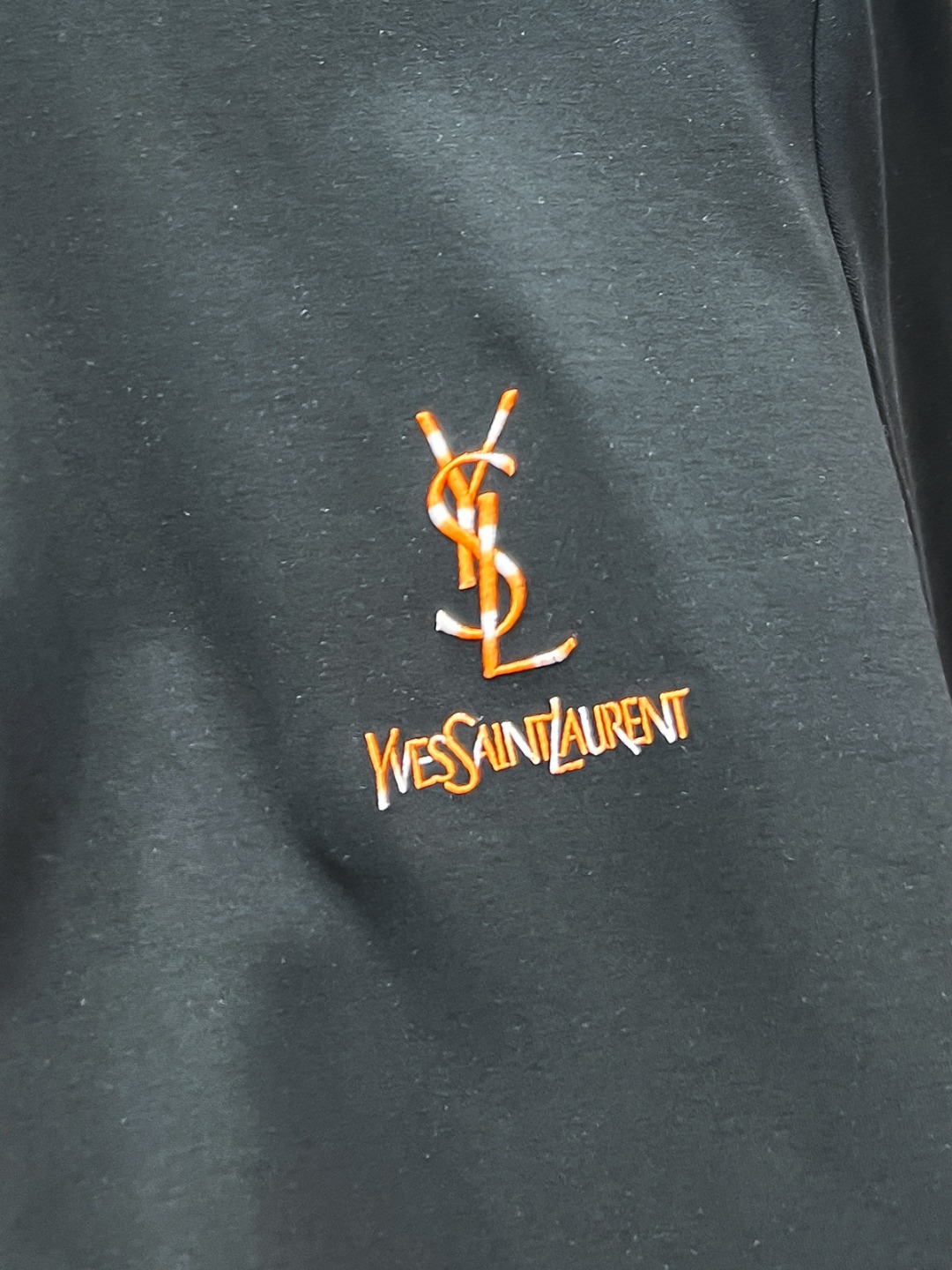 Saint Laurent Hoodie Cotton Black Fleece Lined S-m-l-xl