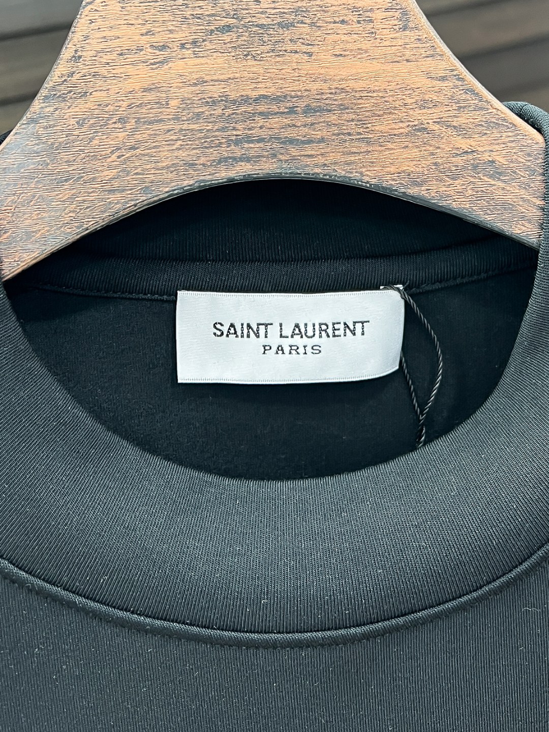 Saint Laurent Hoodie Cotton Black Fleece Lined S-m-l-xl