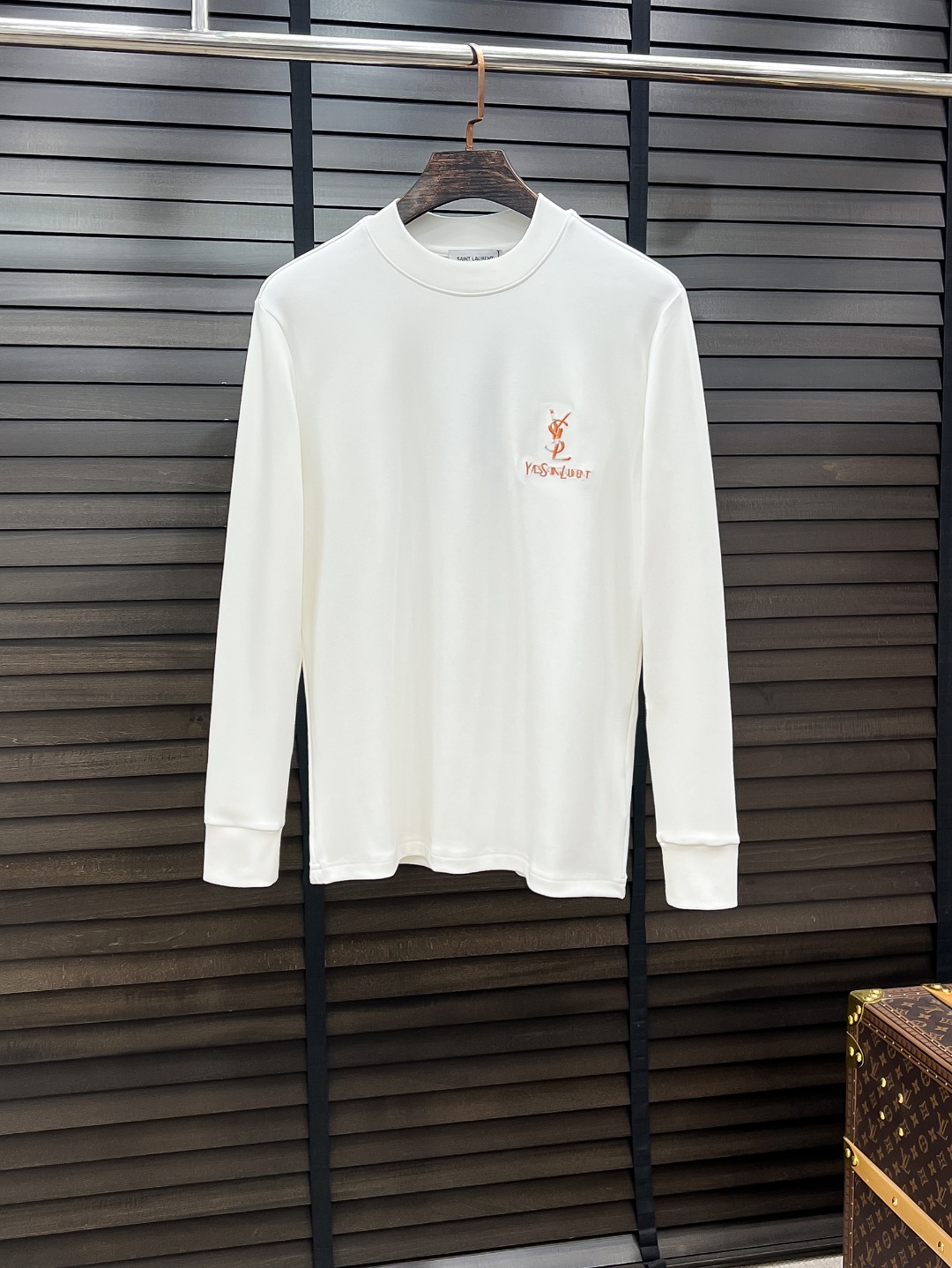 Saint Laurent Hoodie Cotton Black Fleece Lined S-m-l-xl