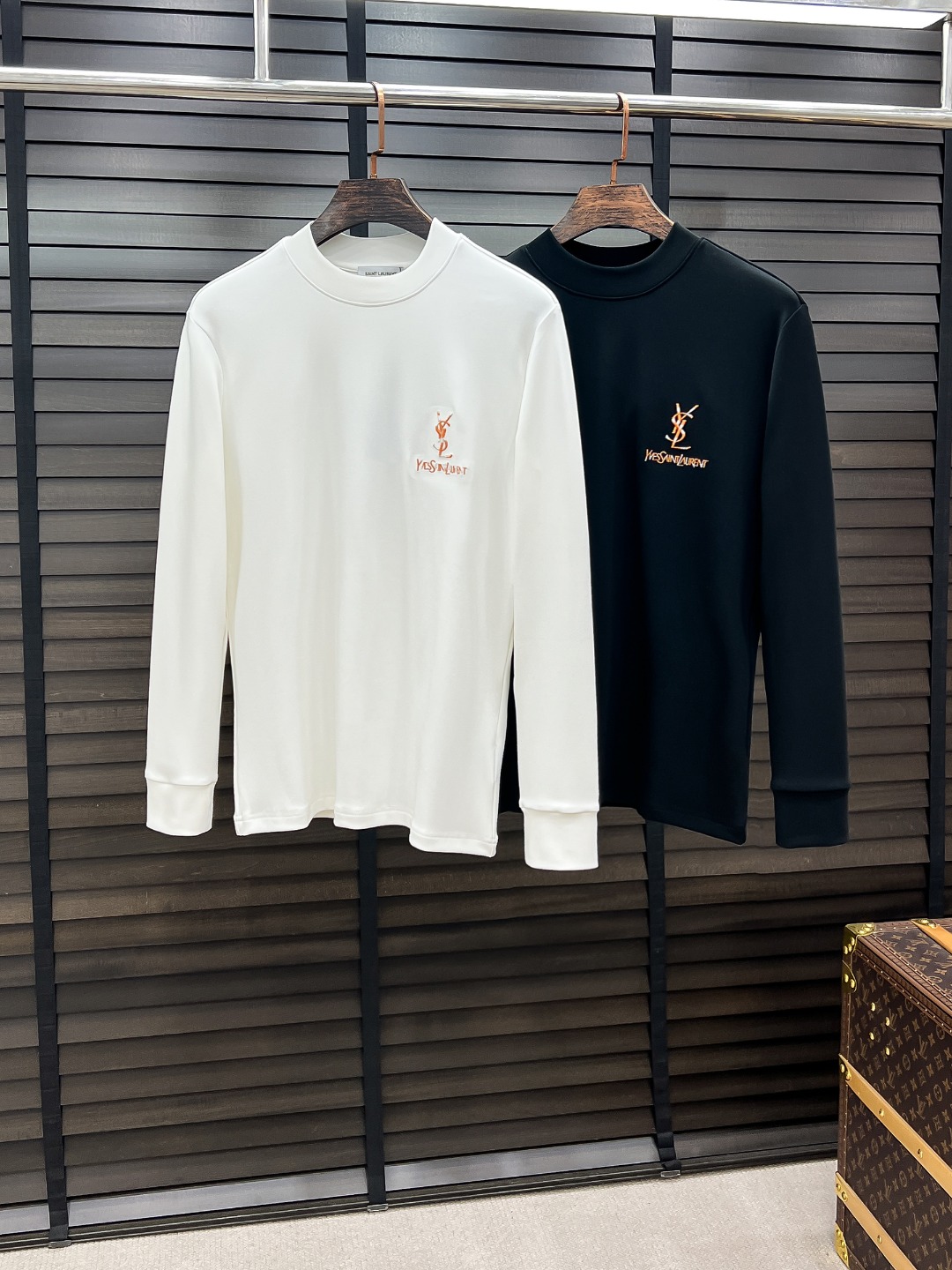 Saint Laurent Hoodie Cotton Black Fleece Lined S-m-l-xl