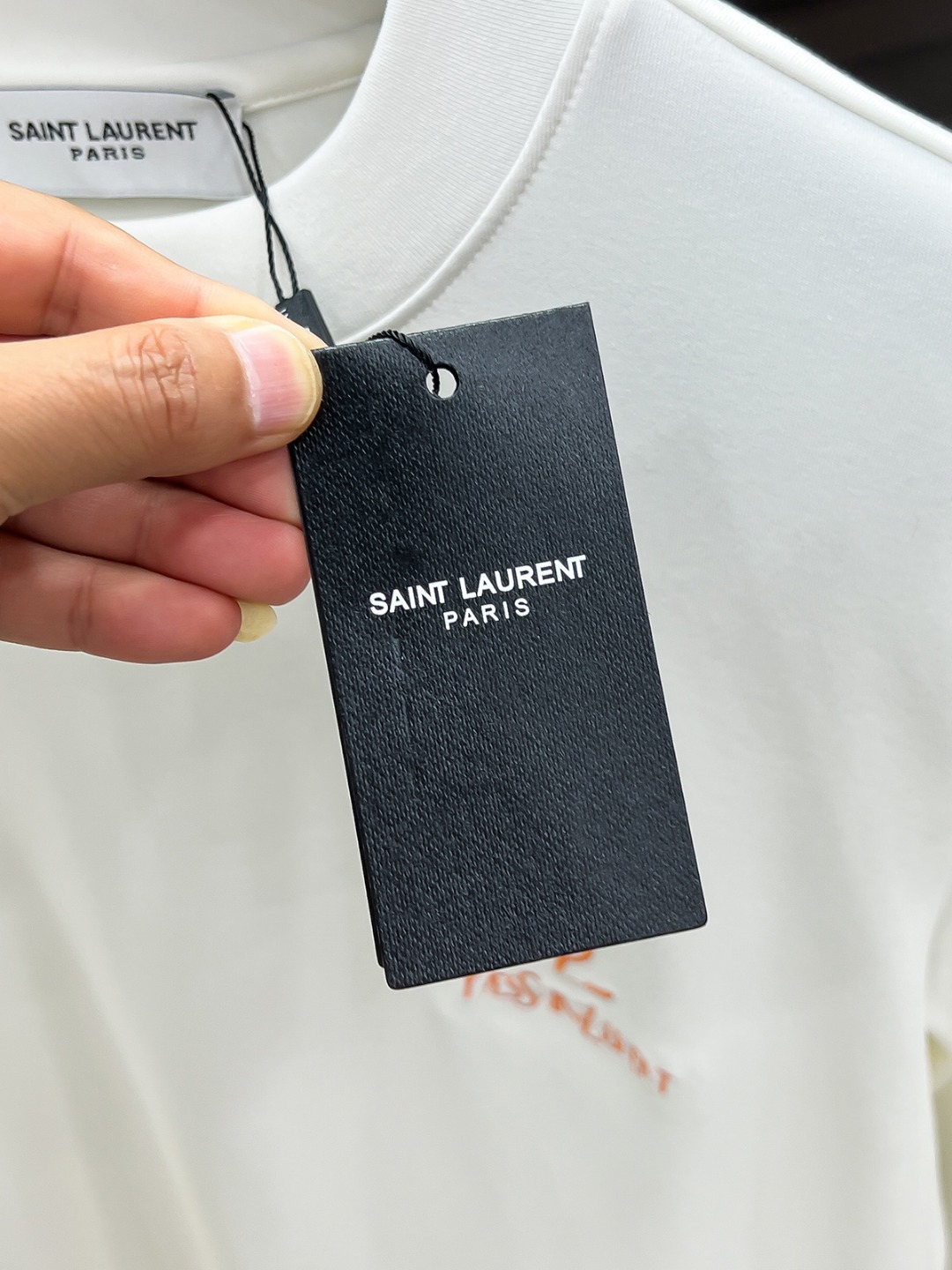 Saint Laurent Hoodie Cotton Black Fleece Lined S-m-l-xl