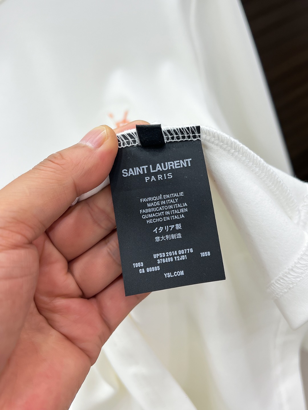 Saint Laurent Hoodie Cotton Black Fleece Lined S-m-l-xl