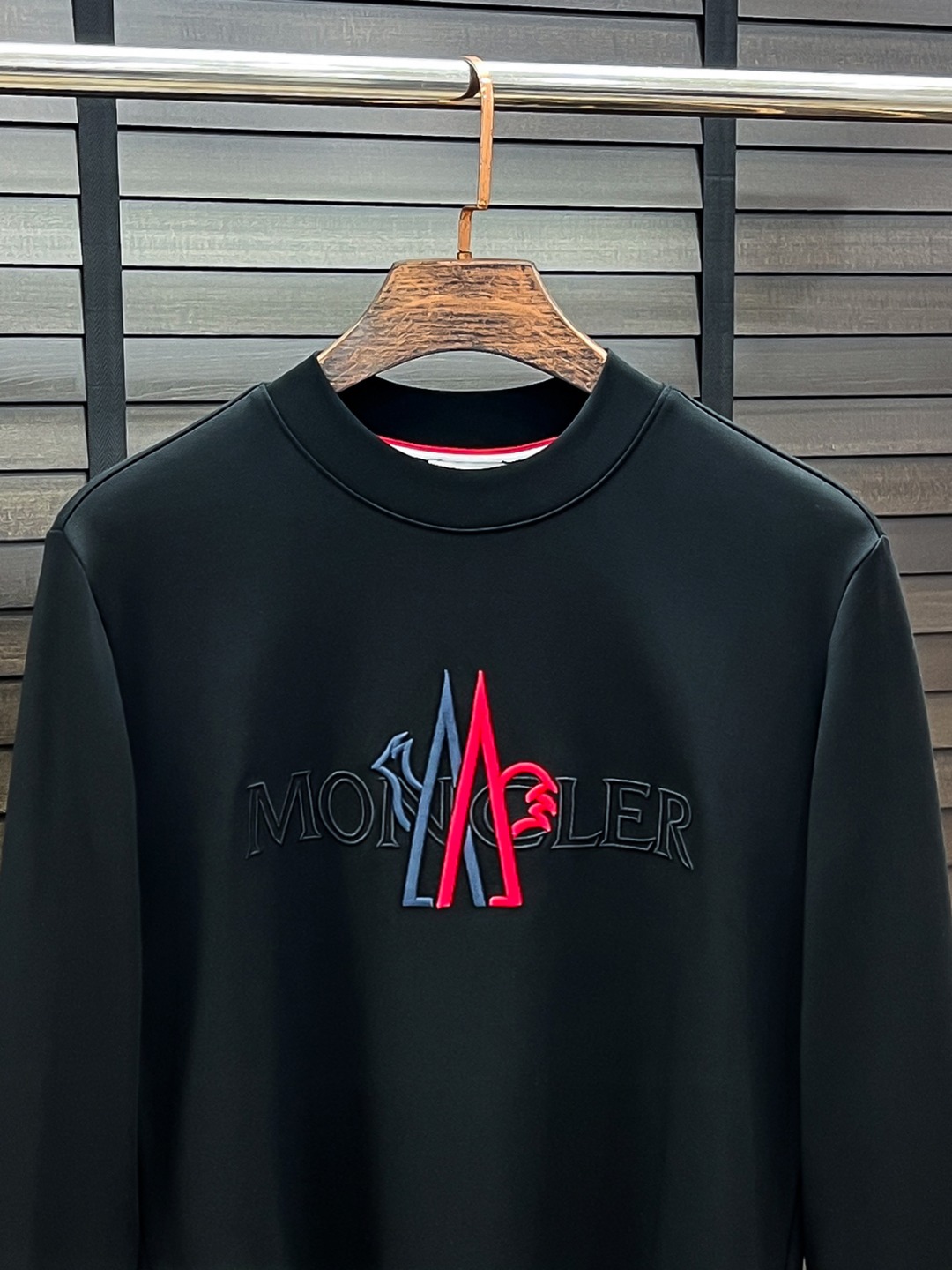Moncler Hoodie Cotton Black Fleece Lined S-m-l-xl